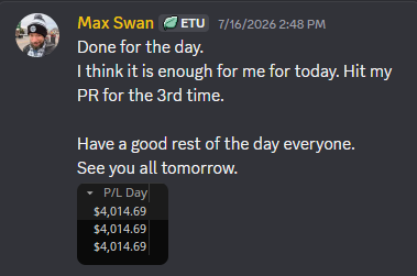 Result proof from Max Swan